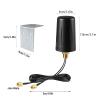 Omni Outdoor 4G/ 5G/ LTE WiFi Cellular Antenna, Low Profile 2x2 MIMO Antenna, Compatible with Router Gateway Modem Cellular Trail Camera, with 10 ft Cable SMA Male/Wall Mount Bracket view 2