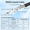 XRDS - RF RP-SMA Male to RP-SMA Female Coax Cable 200FT, RG58 WiFi Antenna Extension Coax Cable for WiFi LAN Router Wireless Network Card Adapter view 3