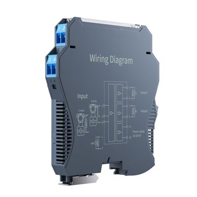 ONTYLTFP DC24V Analog Signal Isolator 4-20mA to 0-10V 0-5V 1-5V 1 in 1 Out 35mm DIN Rail(Input 4-20ma,Output 0-5V)