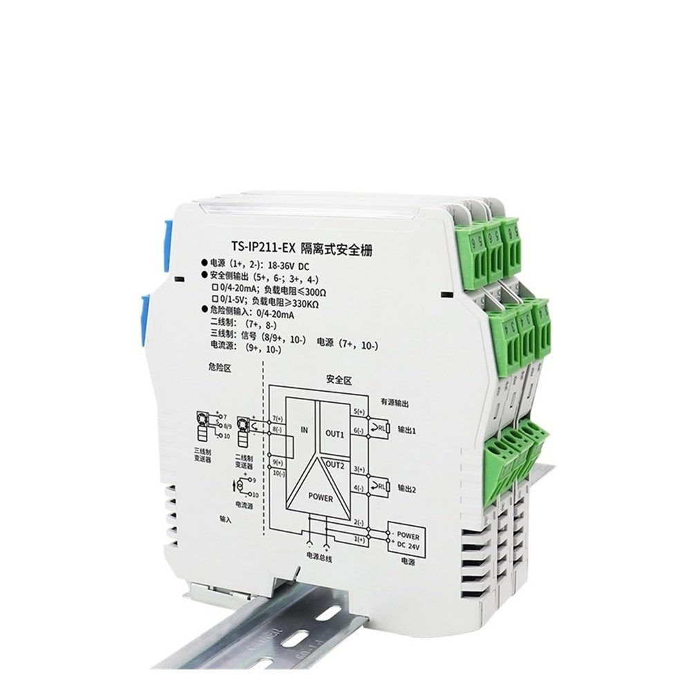 ONTYLTFP TGP-ID Analog Input Isolation Explosion-Proof Safety Barrier Dangerous Side Transmitter Power Distribution 4-20mA Isolated Output Safe Side(4-20mA one in and Two Out Input)
