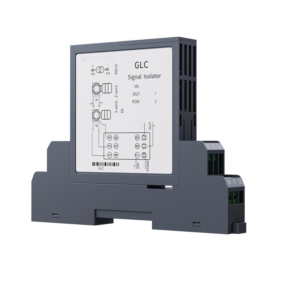 ONTYLTFP 2-Input 2-Output 0-20mA to 4-20mA 0-10V 1-5V DC24V Plug-in Signal Transmitter Converter(Output 4-20mA)