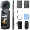AKASO 360 Action Camera Drone View Combo- 5.7K 360 Video with 1/2" 48MP Sensors, 72MP 360 Photo, 360-SuperSmooth, 118 inch (3m) Invisible Selfie Stick, 360 Horizon Lock, AI Tracking view 1