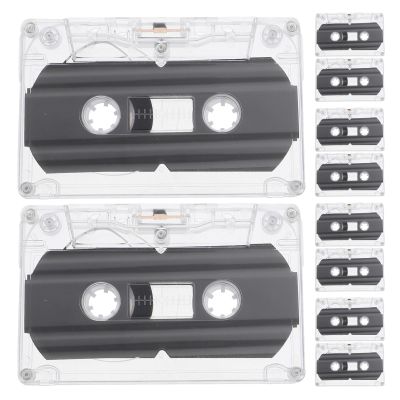 NUOBESTY 10pcs Blank Cassette Tapes: Audio Tape Recording Player 30 Minute Empty Audio Cassettes for Music Speech & DIY Recording Message