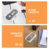 NUOBESTY 10pcs Blank Cassette Tapes: Audio Tape Recording Player 30 Minute Empty Audio Cassettes for Music Speech & DIY Recording Message view 3