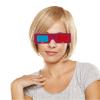 SEWACC 10PCS Red Cyan 3D Glasses - Disposable Cardboard Eyewear - Red Blue Lens Design for Movies TV 3D Photos Classroom Science Projects view 3
