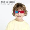 SEWACC 10PCS Red Cyan 3D Glasses - Disposable Cardboard Eyewear - Red Blue Lens Design for Movies TV 3D Photos Classroom Science Projects view 4