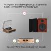 WMQ 40W*2 Passive Bookshelf Speakers for Record Players and Home Theater Systems, Midrange and High-Frequency Stereo Speakers, Indoor Rear Surround Speakers, Requires a Receiver or Amplifier, (Brown) view 2