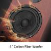 WMQ 40W*2 Passive Bookshelf Speakers for Record Players and Home Theater Systems, Midrange and High-Frequency Stereo Speakers, Indoor Rear Surround Speakers, Requires a Receiver or Amplifier, (Brown) view 4