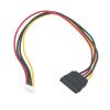 LOXGO 15P Female to 4P Female ITX Power Cord Wire Converter Cable for Hard Drive Red Wire for 5v Supply ConverterS Power Cable Cord view 3