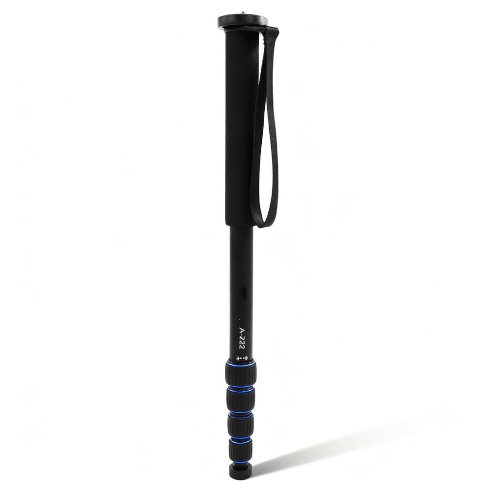 Aluminum Alloy Monopod Base, Travel Camera Stand, Lightweight Metal 17.7 Inch Folded - Durable, Adjustable Screw for DSLR and Mirrorless Cameras