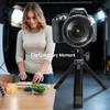 Camera Tripod with 1/4 Inch Screw, Cold Shoe Port, Extendable Aluminum Mount - 360 Degree Rotation, Stable Hold, Compatible with Smartphone and Camera view 4