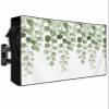 Outdoor TV Cover 60 to 65 Inch Summer Eucalyptus Leaves Green Gradient Weatherproof Waterproof TV Screen Protector with Zipper&Pocket Farm Plant on White Outside Flat TVs Enclosure view 1