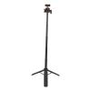 Drfeify Tripod Selfie Stick, Lightweight Plastic 2 in 1 with Cold Shoe Interface and 360 Degree Rotatable for Action Camera and X5 Ace Pro 2 Users view 2