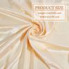 WEBEEDY Satin Photography Background Silk 4.9x3.3 ft Double Side Beige Satin Fabric Photo Backdrop Glossy Silk Cloth for Photoshoot Studio Crafts Jewelry Photography Christmas New Year Decoration view 2