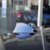 Shark Fin Aerial Antenna for Ford Fiesta Fusion 2005-2025,Car Base Enhance Streamline Aerials Roof Enhanced Signal Amplifier Cover Toppers Decor,Black view 4