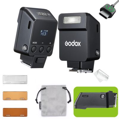 Godox IT22 N TTL Mini Flash, iT22N IT22 for Nikon, GoDox TTL Flash, 700+ Flashes /1.5 s Recycling/1/321/1, Adjustable in 1/3 Increments/USB-C Charging/HotShoe Trigger, W/Spreader&Color Filters