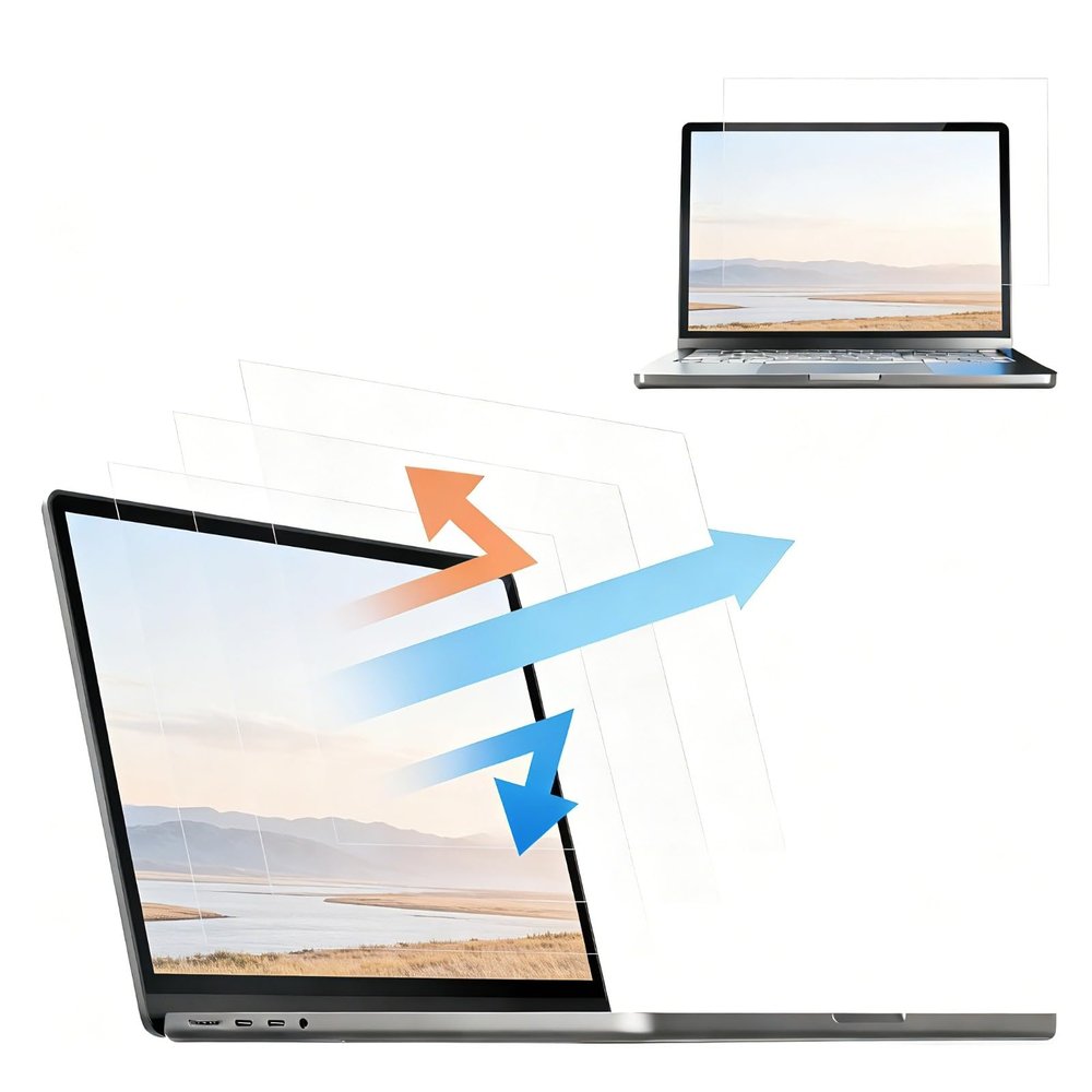 2 Pack 16:9 14 Inch Laptop Screen Protector Anti Glare Blue Light Blocking Laptop Touchscreen,Compatible with Chromebook Lenovo Slim Yoga Thinkpad Dell latitude ASUS Acer Samsung HP x360 Pavilion 14a Screen Protector Blue Light for Eyes Protection