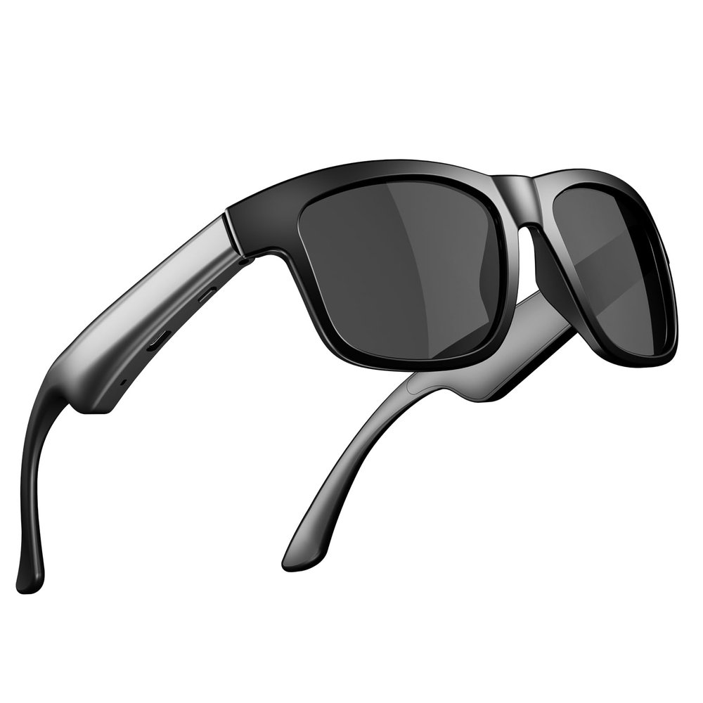 AIRMARS Bluetooth Glasses for Men and Women, Polarized Smart Glasses with Speakers,Smart Wireless Headphone Glasses for Athletic/Outdoor UV Protection/Voice Assistant