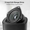 Saiyin Passive Bookshelf Speakers for Home Theater Surround Sound System, Stereo Speaker with Waterproof and Wall-mounting Kit, Needs Amplifier or Receiver to Operate, One Pair view 2