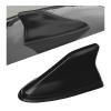 Sbulhia Shark Fin Antenna Cover for Car, Auto AM/FM Radio Signal Base Top Roof Aerial Cover with Adhesive Tape, Fashionable Shark Antenna Base Universal Replacement for Sedan SUV Van (Black) view 1