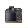 Leather Camera Case for Canon EOS R6, Bottom Opening Half Body Cover with Neck Strap Storage Box, PU Protective Bag Compatible with R5, R6 II (Brown) view 3