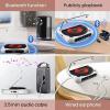 Portable CD Player for Car with Bluetooth 5.3, Rechargeable Mini CD Player with HiFi Speakers, USB/AUX Support, Compact Lightweight Personal for Home Travel Office(White) view 4