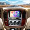 4+64 Car Stereo for Toyota Land Cruiser 100 1998-2007 with Wireless with Carplay Android Auto, 7 Touch Screen Radio Upgrade, GPS Navi, WiFi, Bluetooth, FM, SWC, Mic, Backup Camera view 1