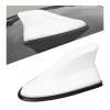 Sbulhia Shark Fin Antenna Cover for Car, Auto AM/FM Radio Signal Base Top Roof Aerial Cover with Adhesive Tape, Fashionable Shark Antenna Base Universal Replacement for Sedan SUV Van (White) view 1