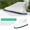 Sbulhia Shark Fin Antenna Cover for Car, Auto AM/FM Radio Signal Base Top Roof Aerial Cover with Adhesive Tape, Fashionable Shark Antenna Base Universal Replacement for Sedan SUV Van (White) view 3