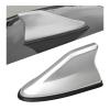 Sbulhia Shark Fin Antenna Cover for Car, Auto AM/FM Radio Signal Base Top Roof Aerial Cover with Adhesive Tape, Fashionable Shark Antenna Base Universal Replacement for Sedan SUV Van (Silver) view 1