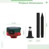 Tressify Solar-Powered Motion Detector Alarm With Loud Siren, Infrared Sensor, Custom Audio, Remote Control view 3
