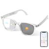 AI Smart Glasses for Men & Women, AI-Powered By Translation, Noise Reduction, Open Ear Audio Mic & Speakers, Translation Glasses with Photochromic Lenses, Support 169 Languages, Business/Travel(White) view 1
