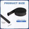 uxcell Insulation Cable Protector,20mm/0.79 Inch-5m/16 Feet High Temp Fiberglass Sleeve Black view 2
