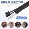 uxcell Insulation Cable Protector,20mm/0.79 Inch-5m/16 Feet High Temp Fiberglass Sleeve Black view 4