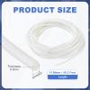 uxcell Insulation Cable Protector,3mm/0.12 Inch-15m/49 Feet High Temp Fiberglass Sleeve White view 2