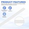 uxcell Insulation Cable Protector,3mm/0.12 Inch-15m/49 Feet High Temp Fiberglass Sleeve White view 3