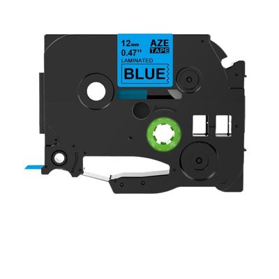 CQadsDyrx Compatible 12 mm Laminated Labels TZe-231 TZ-221 TZ-211 Works with Label Printer Universal Fit Third Party Replacement(Black on Blue)