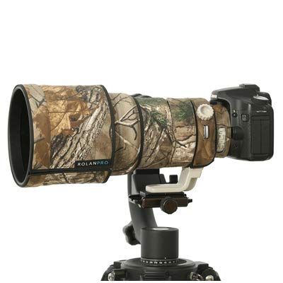 ROLANPRO Camouflage Lens Cover for Canon EF 200mm F/2 L is USM Rain Coat Lens Protection Sleeve Case-#3 Jungle Camo Waterproof