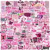 110PCS Cheer Stickers for Girls, Pink Cheerleading Stickers Pack, Cheerleader Vinyl Sticker for Water Bottle, Laptop, Goodie Bags - Team Party Favors & Cheer Stuff view 1