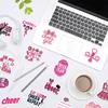 110PCS Cheer Stickers for Girls, Pink Cheerleading Stickers Pack, Cheerleader Vinyl Sticker for Water Bottle, Laptop, Goodie Bags - Team Party Favors & Cheer Stuff view 2