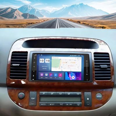 4+64 Car Stereo for Toyota Camry 2002-2006 with Wireless with Carplay Android Auto, 7 Touch Screen for Camry Radio Upgrade, GPS Navi, WiFi, Bluetooth, FM, SWC, Mic, Backup Camera