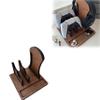Personalized Wooden Controller Stand and Headphone Stand - Desktop Storage Box for Controllers and Headphones, Customizable with Name, Great as a Gift - Compact Gaming Dock (Wood Color) view 1