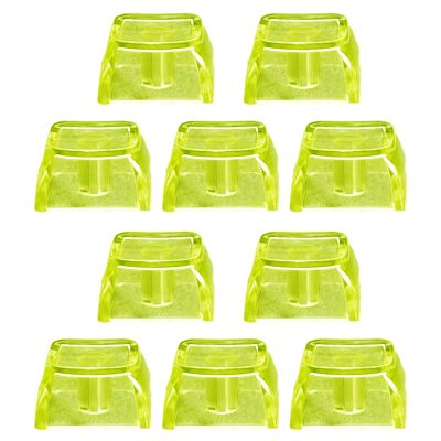 10PCS Clear Keycaps XDA Height Not Print Keycap Set for Mechanical Keyboard Keycap Backlit Colorful Transparent