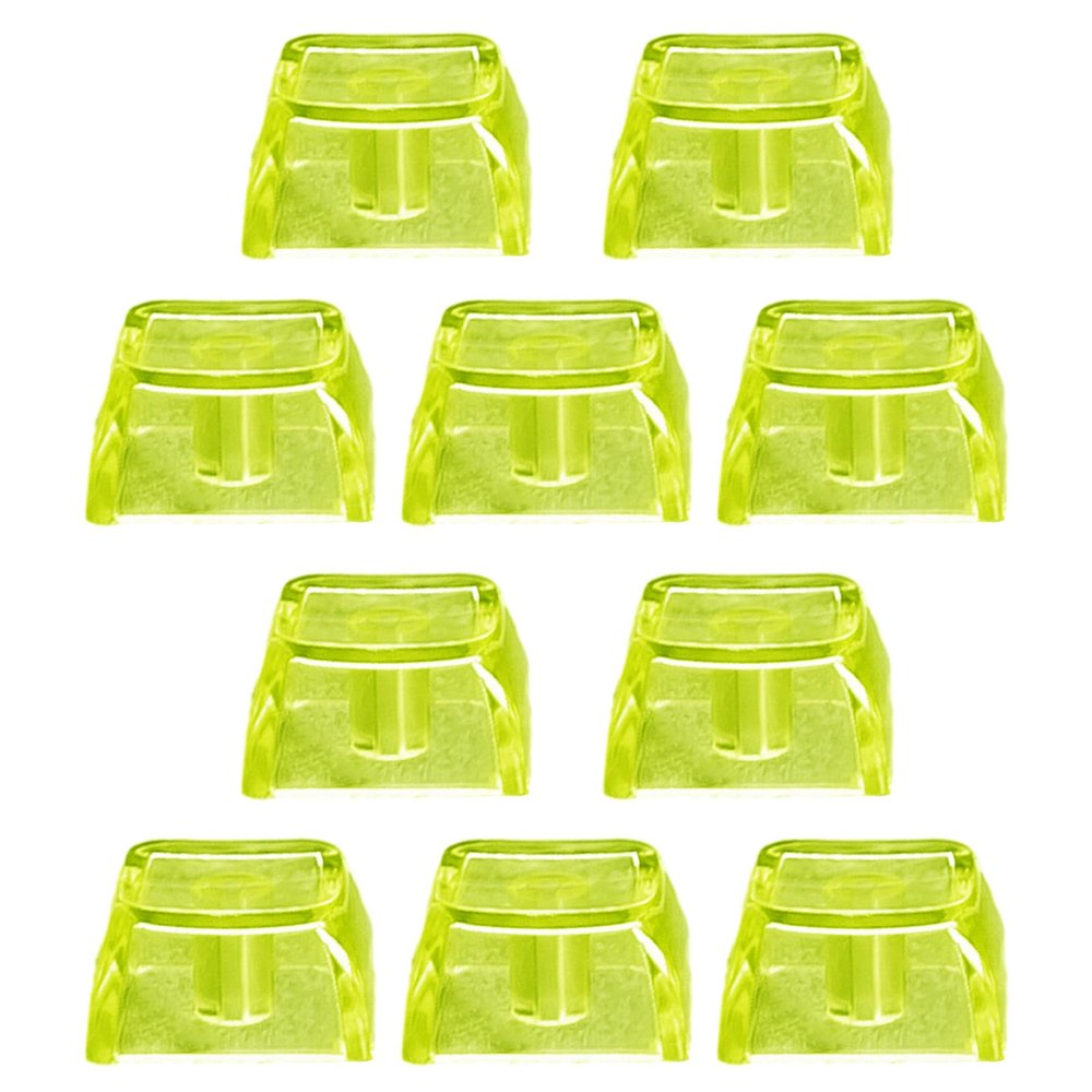 10PCS Clear Keycaps XDA Height Not Print Keycap Set for Mechanical Keyboard Keycap Backlit Colorful Transparent