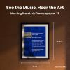MorningBlues Gallery T2 Music Frame Bluetooth Speaker, 2.1 Hi-Fi Stereo, Wi-Fi 2K Paper-Like Display with Dynamic Lyrics, Wall or Tabletop Design, Supports Spotify, Apple & Amazon Music view 2