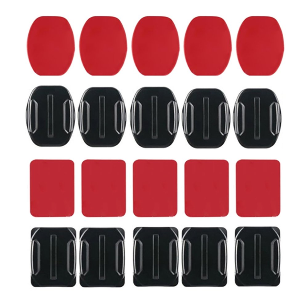 8/12/16/20/24/36Pcs Helmet Adhesive Sticky Mounts Flat Curved Mount for 12 11 10 9 8 7 6 5 4 3 Action Camera Adhesive Helmet Pad