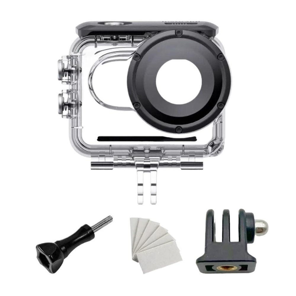 60M Waterproof Case for Mini Action Camera, Underwater Diving Housing Protective Cover with Lens Protection(Type 1)