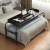 Adjustable Over Bed Desk - Extendable Rolling Laptop Table, Height & Length Adjustable Mobile Workstation for Home Office, Bedside Study Table, Space-Saving Design view 1