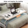 Adjustable Over Bed Desk - Extendable Rolling Laptop Table, Height & Length Adjustable Mobile Workstation for Home Office, Bedside Study Table, Space-Saving Design view 3