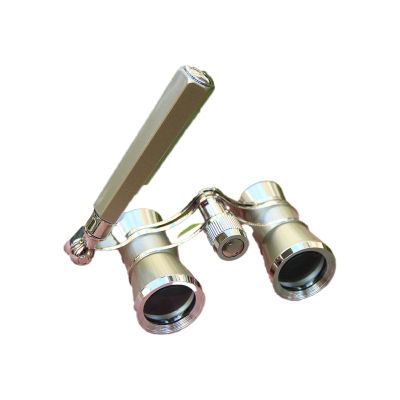 3x25 Opera Glasses, Vintage Theater Binoculars with Handle & Chain, Compact Mini Binoculars for Women & Men, Perfect for Opera, Concerts, Broadway, Cinema(Champagne2)